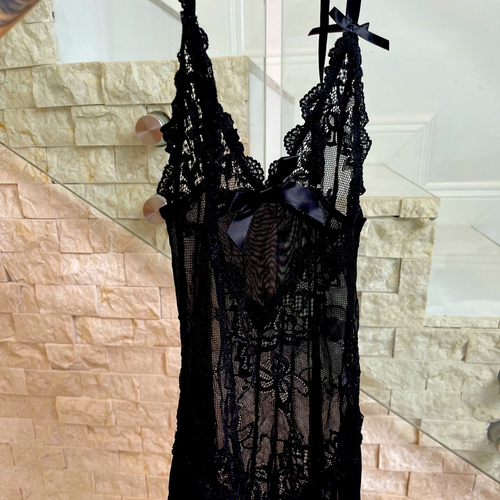 Beautiful and classy black lace lingerie